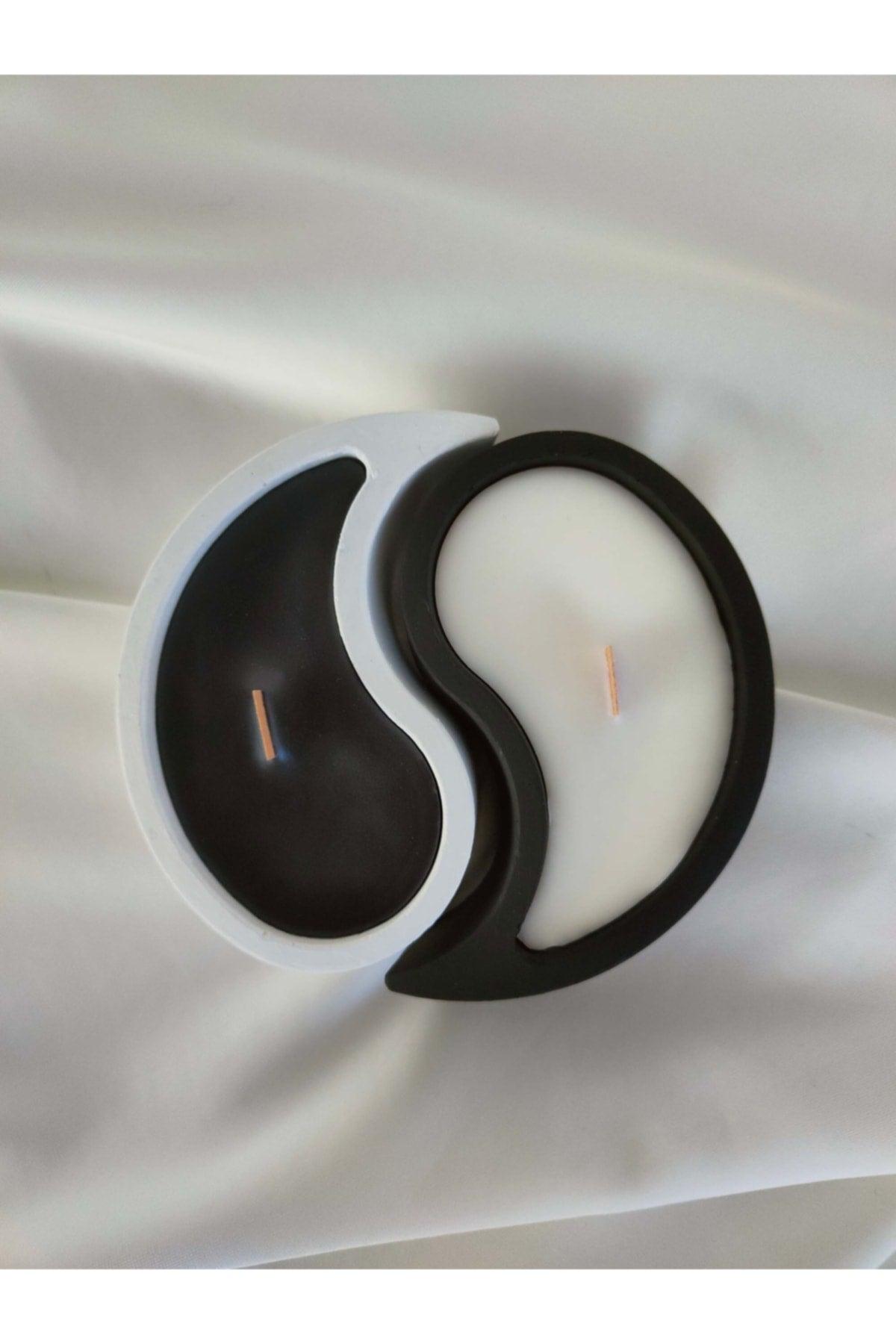 Feminine & Masculine Energy Yinyang Candle 100% Soyawax Herbal Candle Vanilla And Coconut Scented Double Set - Swordslife