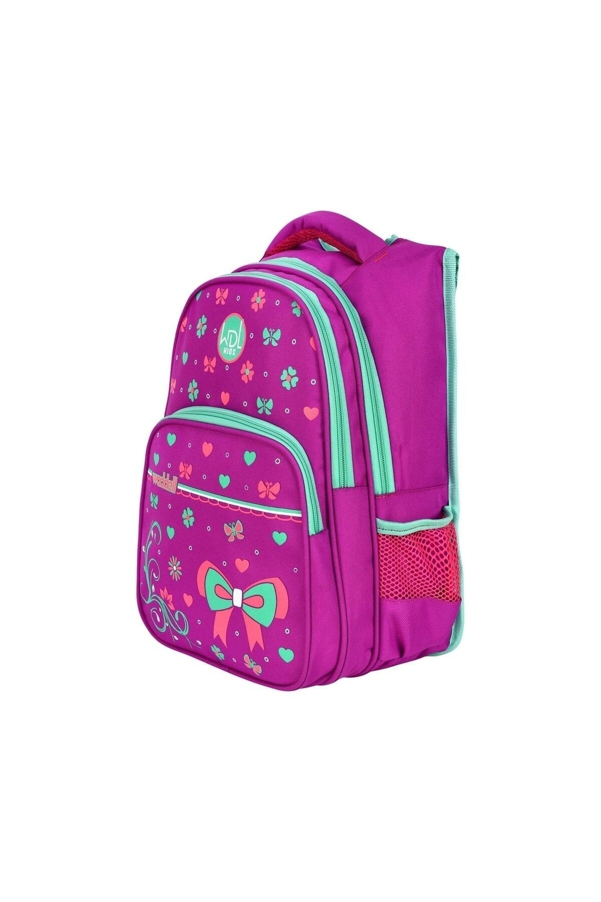 Licensed Frequency Fuchsia Bowtie Patterned Primary School Backpack