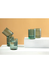 Azule Glass 6 Pcs. Coffee Side Water Glass 65 Ml Green