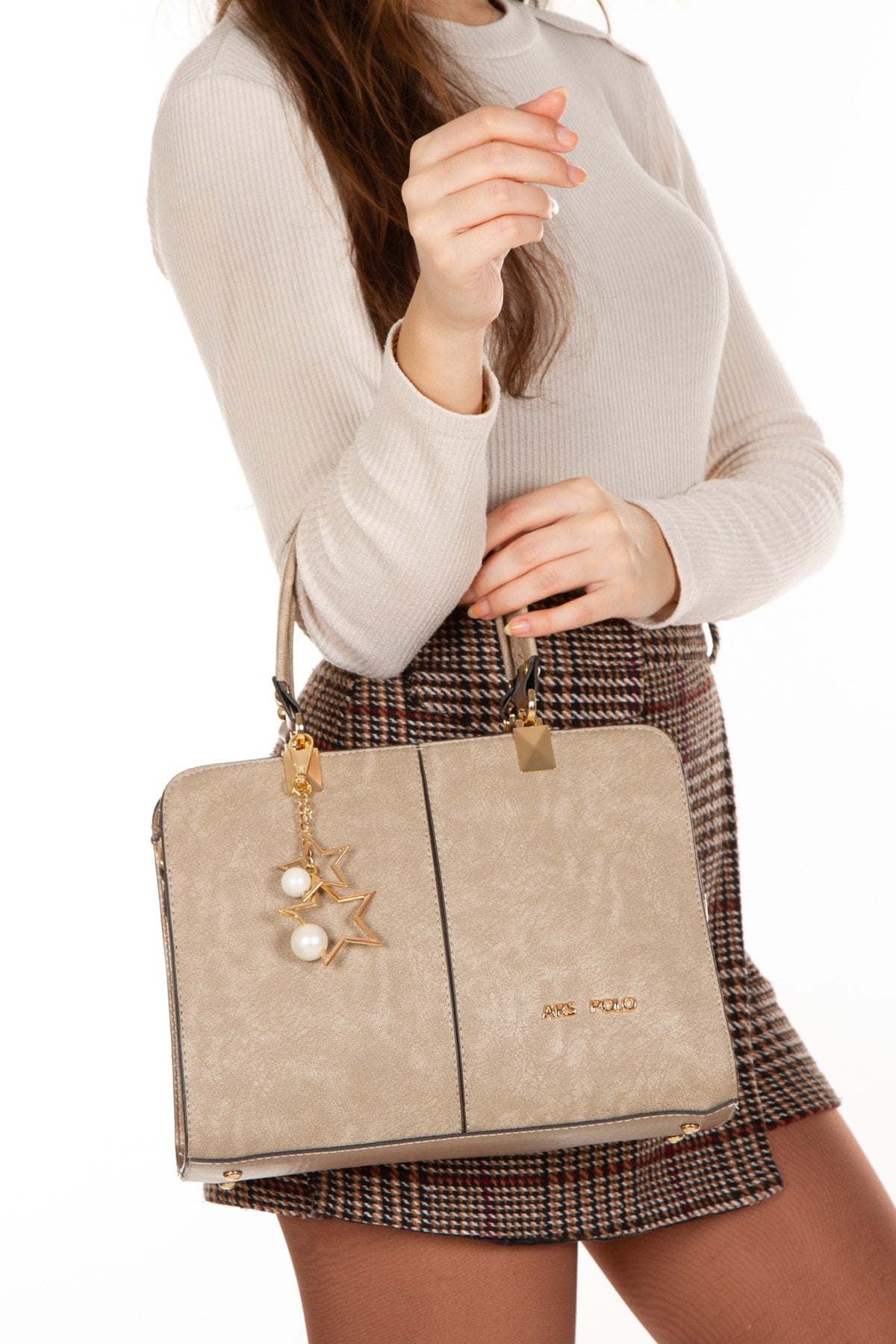 Women'S Stylish 6 Compartment Hand And Shoulder Bag Handbag,Sleeve Bag