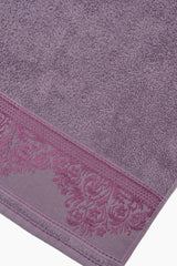 Cotton Jacquard Family Bathrobe Set - White - Purple - Swordslife