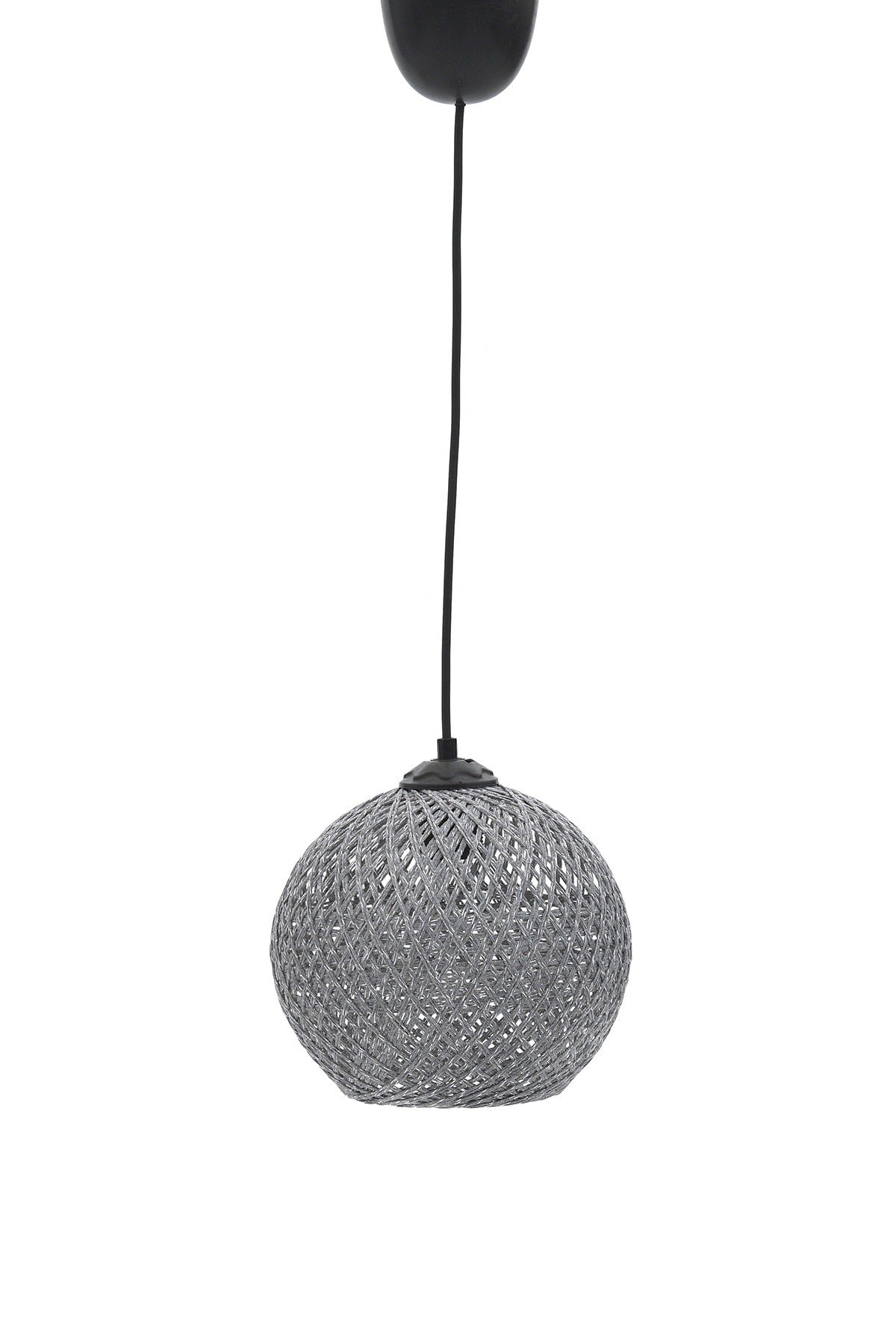 Balle Smoked Pendant Lamp Ball Chandelier Black Cable