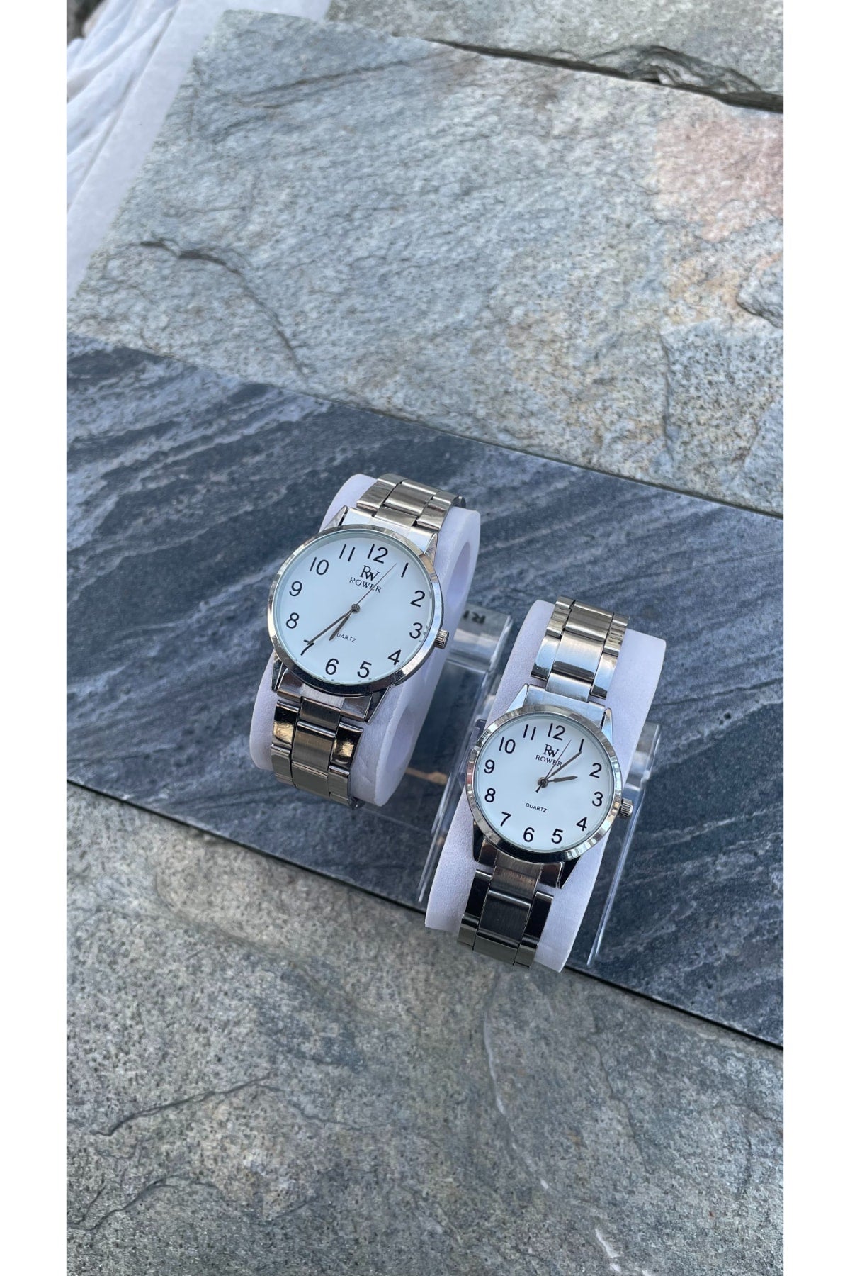 Silver Couple Watch