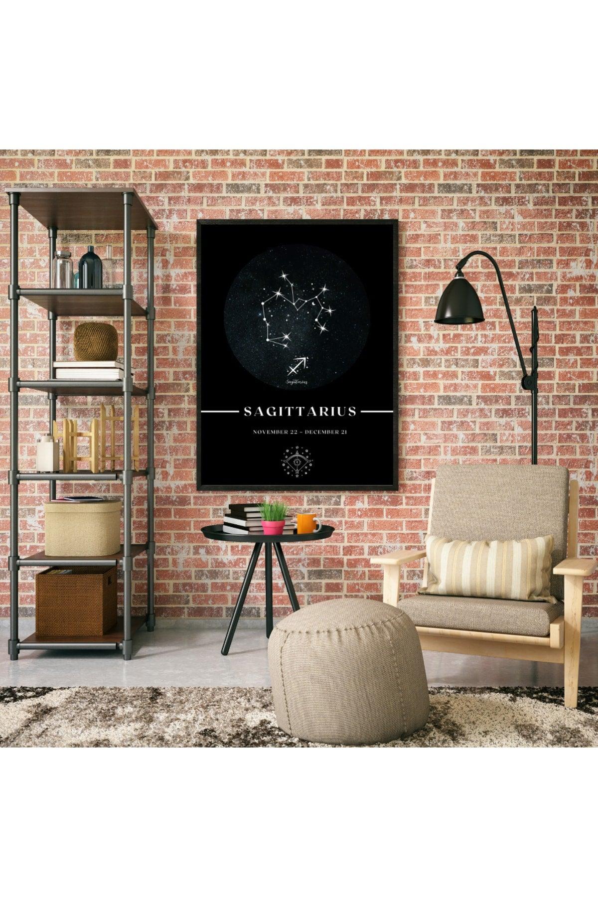 Sagittarius Sagittarius Zodiac Constellation Chart Astrology Horoscope Symbol 34x44cm - Swordslife