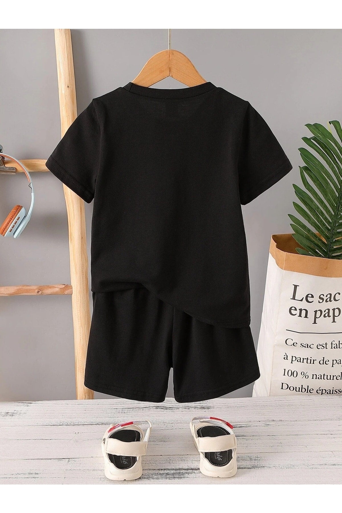 T-Shirt und Shorts-Set mit Tigermuster für Jungen