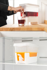4 Liter Water Lemonade Dispenser White