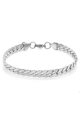 Unisex Urban Anti Tarnish Silver Steel Bracelet