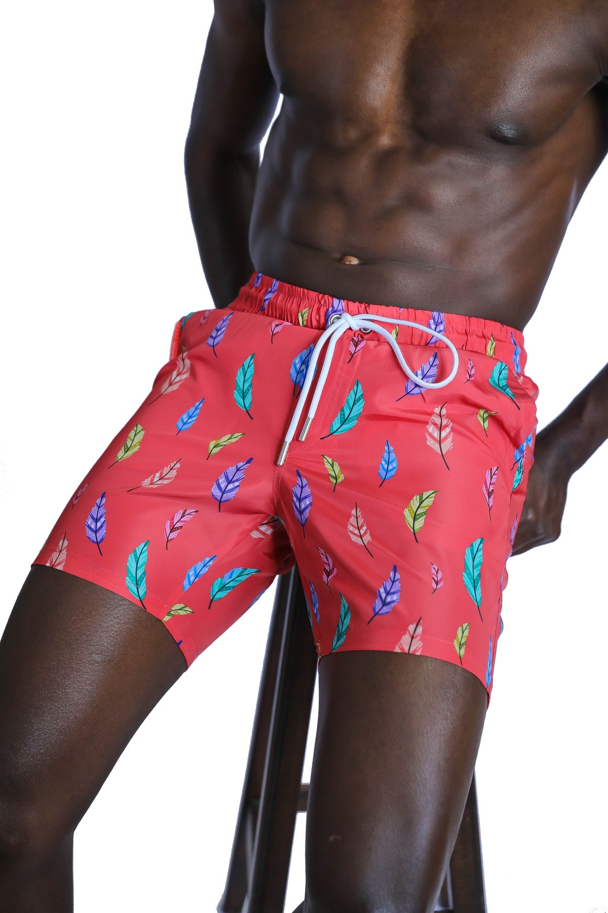 Men'S Patterned Red Sea Shorts