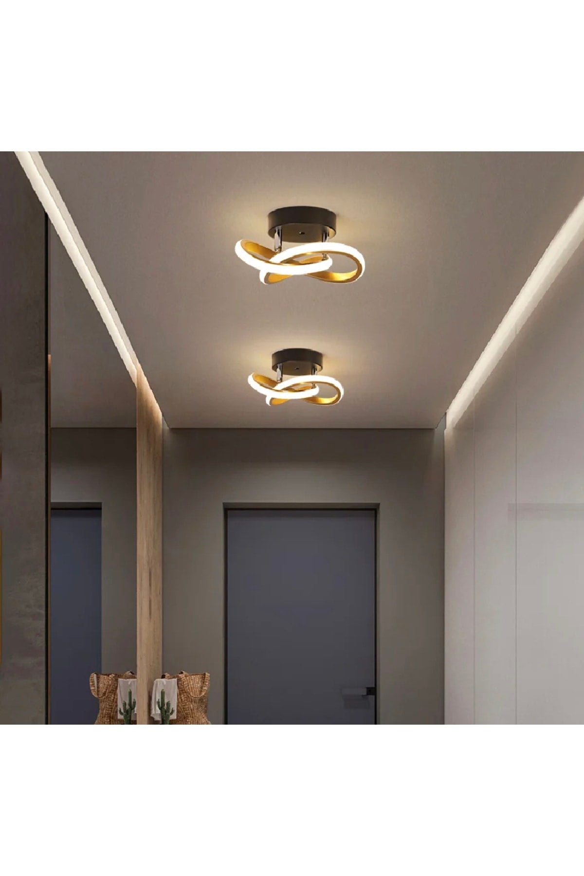 Modern Plafonier Ceiling LED Chandelier Gold Yellow LED Chandelier