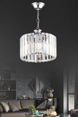 Luxury Crystal Chrome Stone 25cm Chandelier