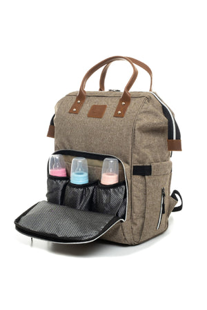Luxus Schmutzabweisender wasserdichter Thermo-Fach Mutter Baby Pflege Rucksack und 2 Stück 0-3 Monate Body Set