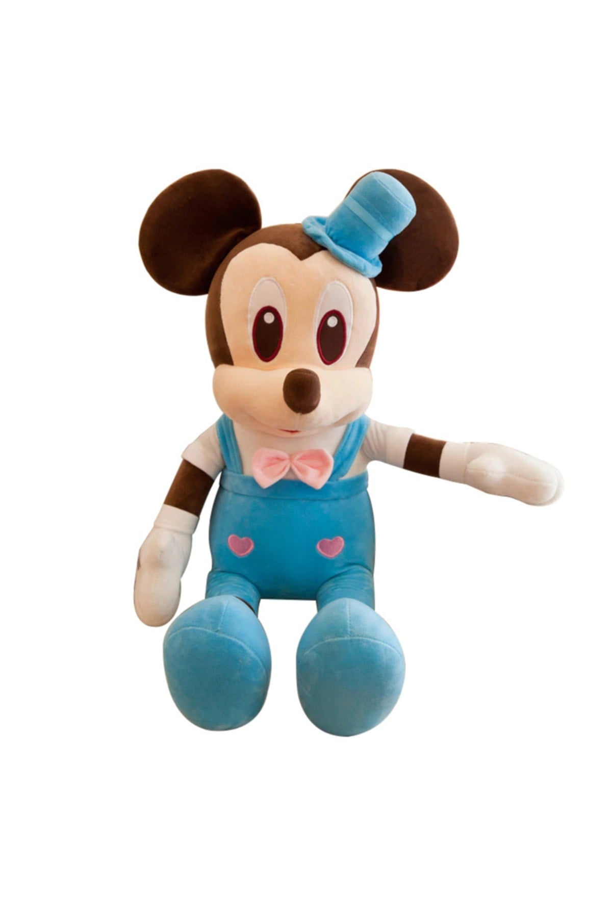 Esr785 Disney Heroes Mickey Mouse with Hat Figure Plush Toy Large Size Blue 50 Cm.