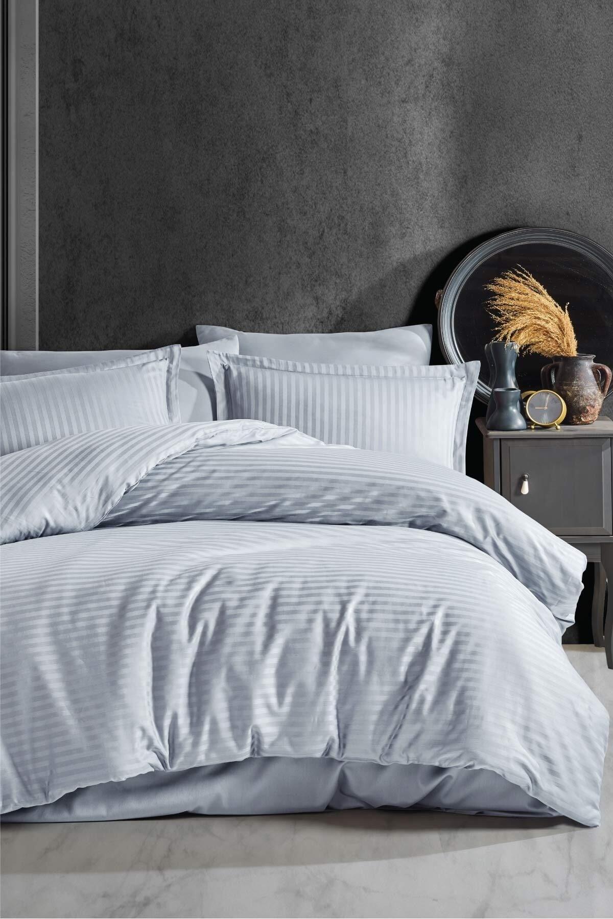 100% Cotton Striped Duvet Cover Set for Single Use - Swordslife