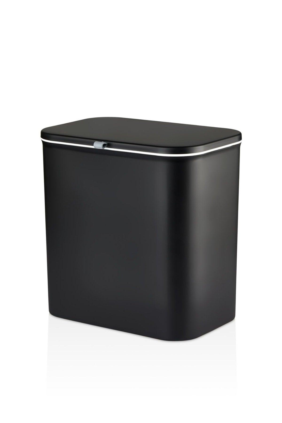 Arispa Origa Functional Bathroom And Kitchen With Lid Countertop Trash Can With Cabinet And Wall Attachment 15 Lt - Swordslife