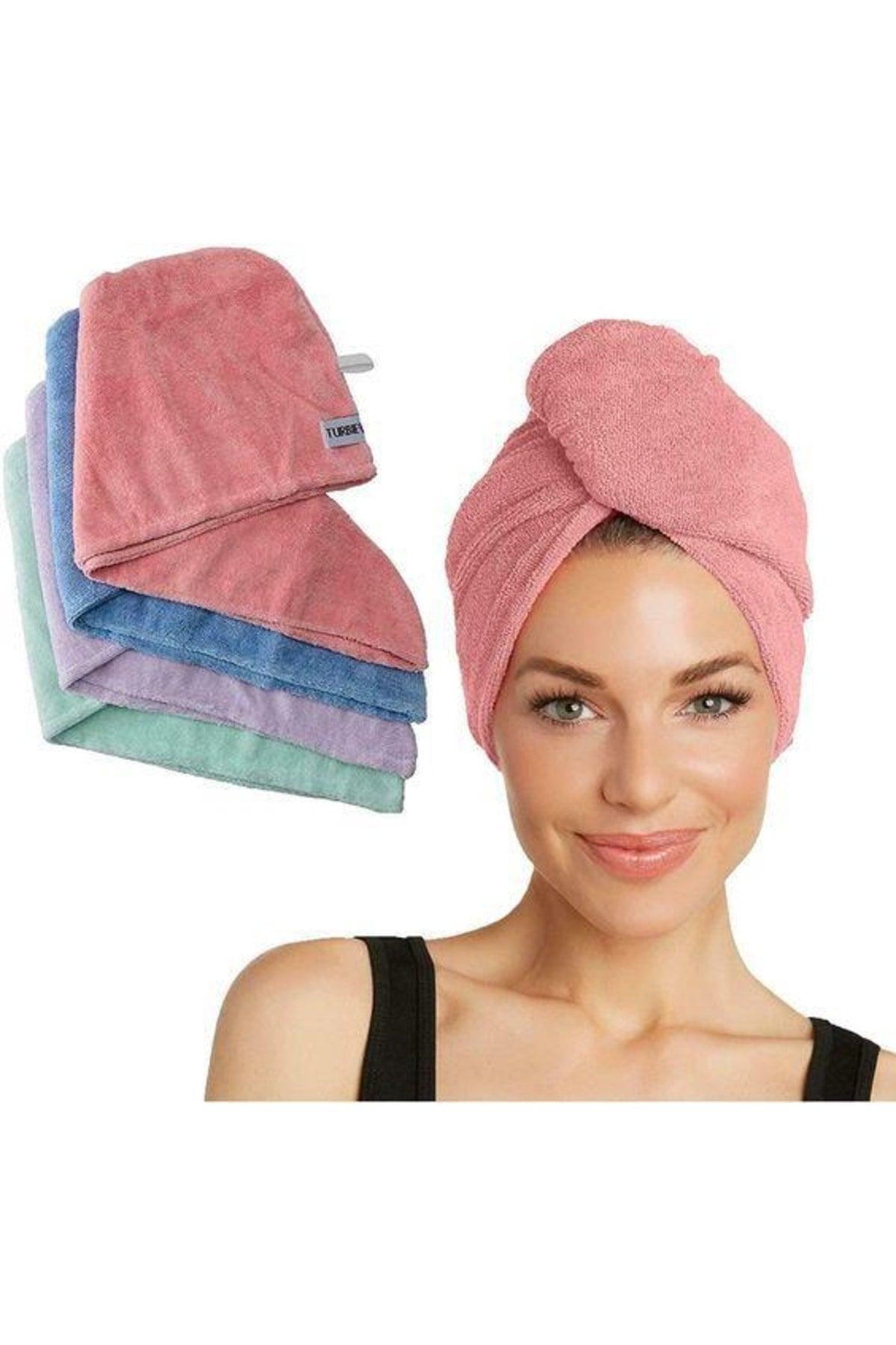 Pink Hair Towel, Hair Cap, Bath For The Beach After The Sea And The Pool - Swordslife