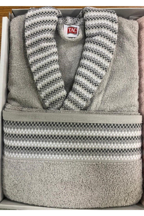 Salmon Taş Pure Cotton Family Bathrobe Set Bathrobe Set - Swordslife