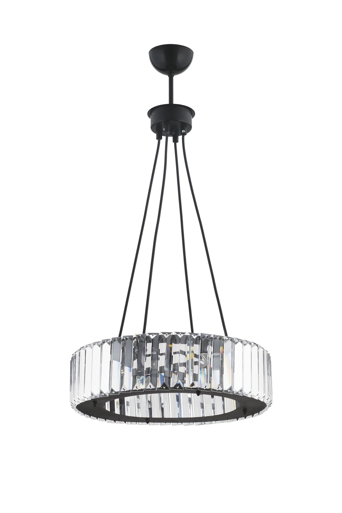 Luxus Diamant 37 cm schwarzer Kronleuchter