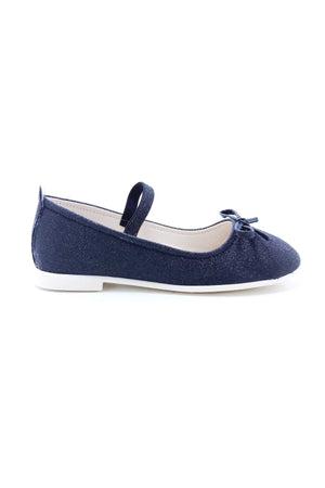 Girl'S Elastic-Bow Detail Lightweight Flats(26-35 Num.)