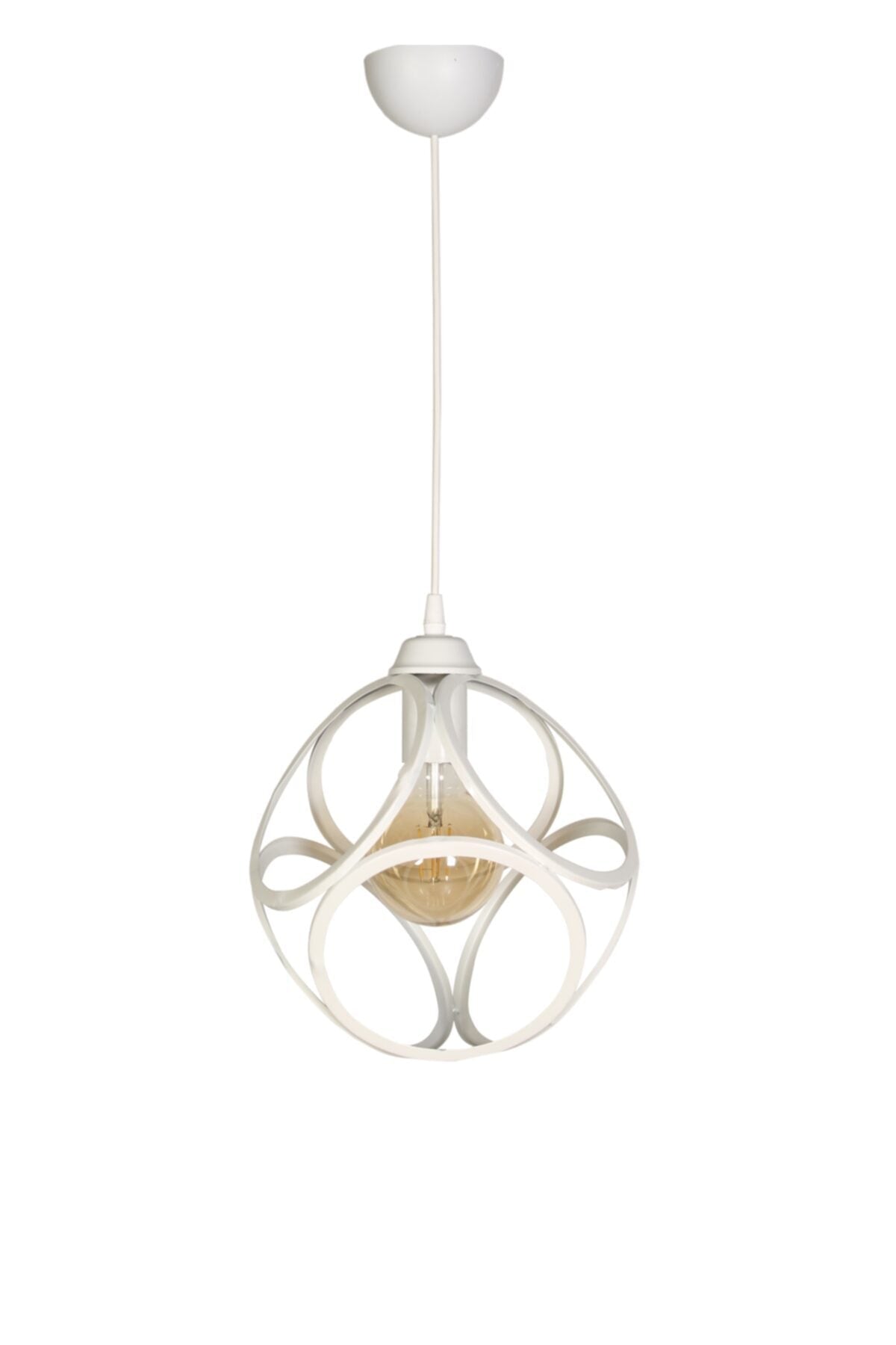 Modern Round White Pendant Lamp Chandelier - Bedroom - Living Room - Kitchen - Hall