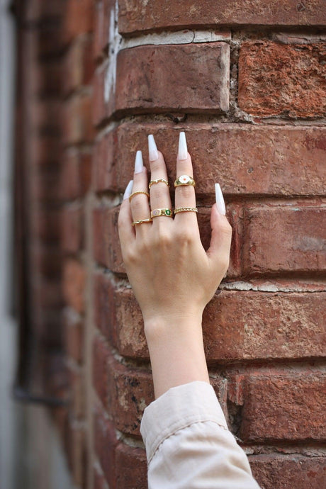 Set of 6 Ring 1297 Gold Color - Swordslife