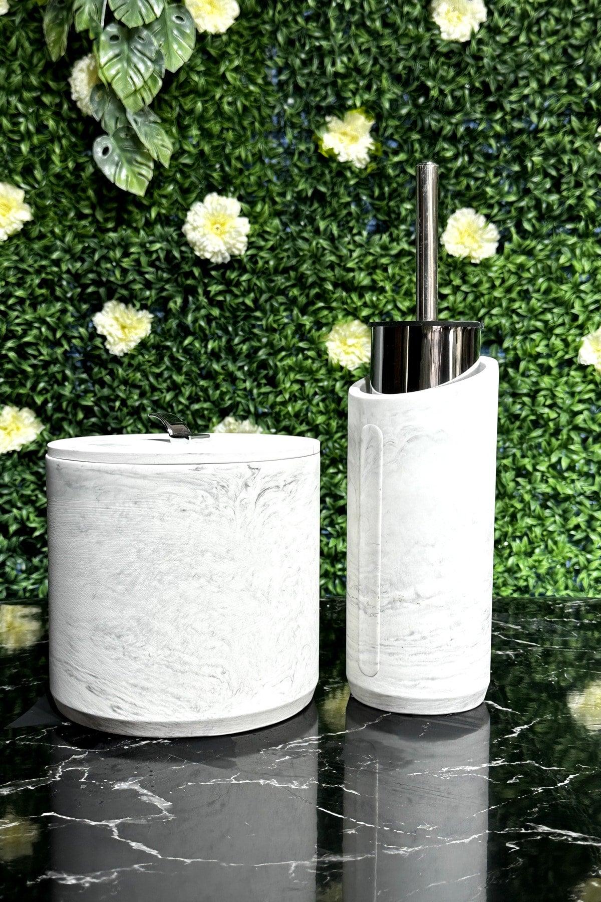 Marble Series Concrete Bathroom Set - Swordslife