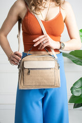 Mink Patterned Women's Multi-Compartmental Shoulder Bag Crossbody And Clutch Bag