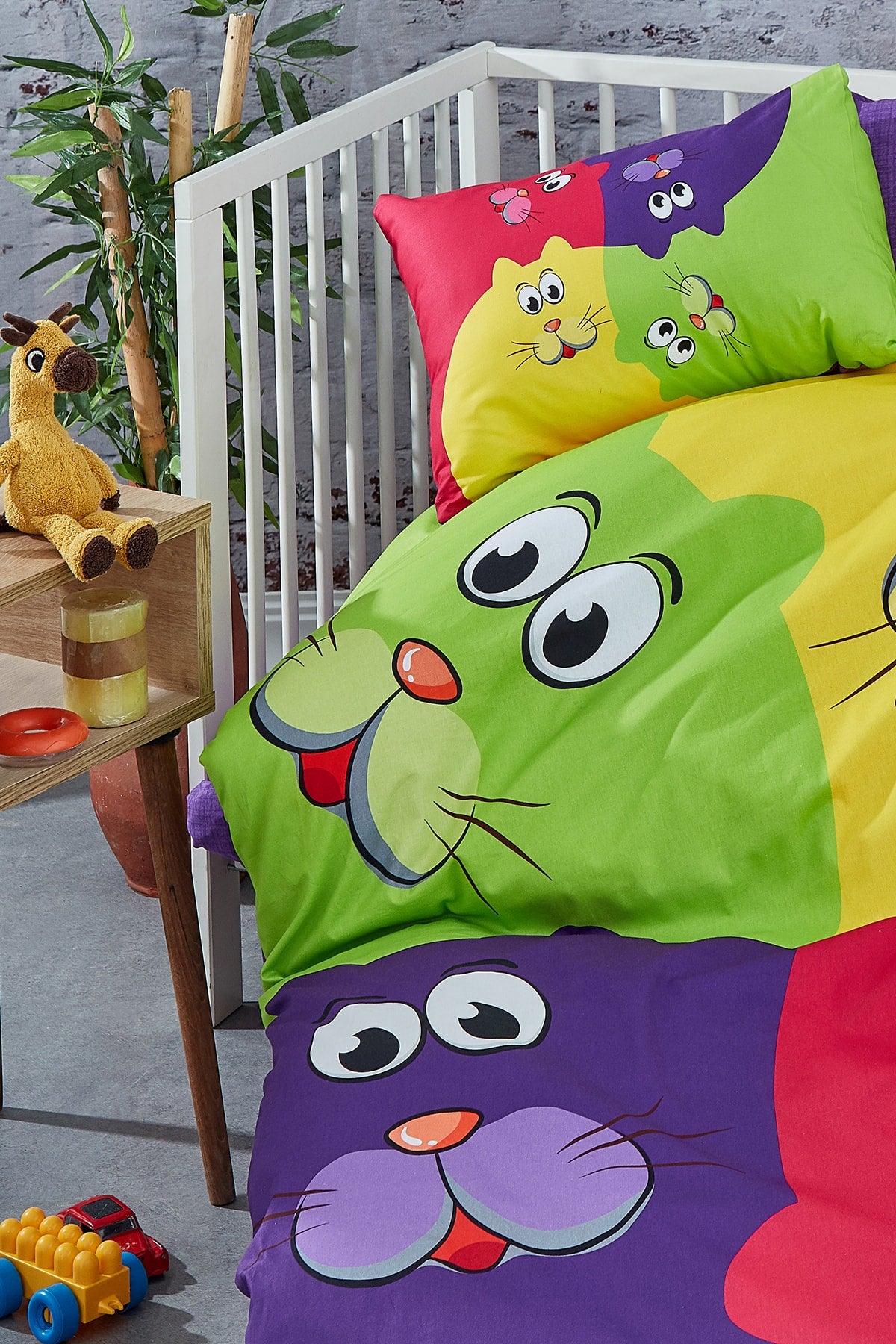 Digital Printed 3D Cotton Baby Duvet Cover Set