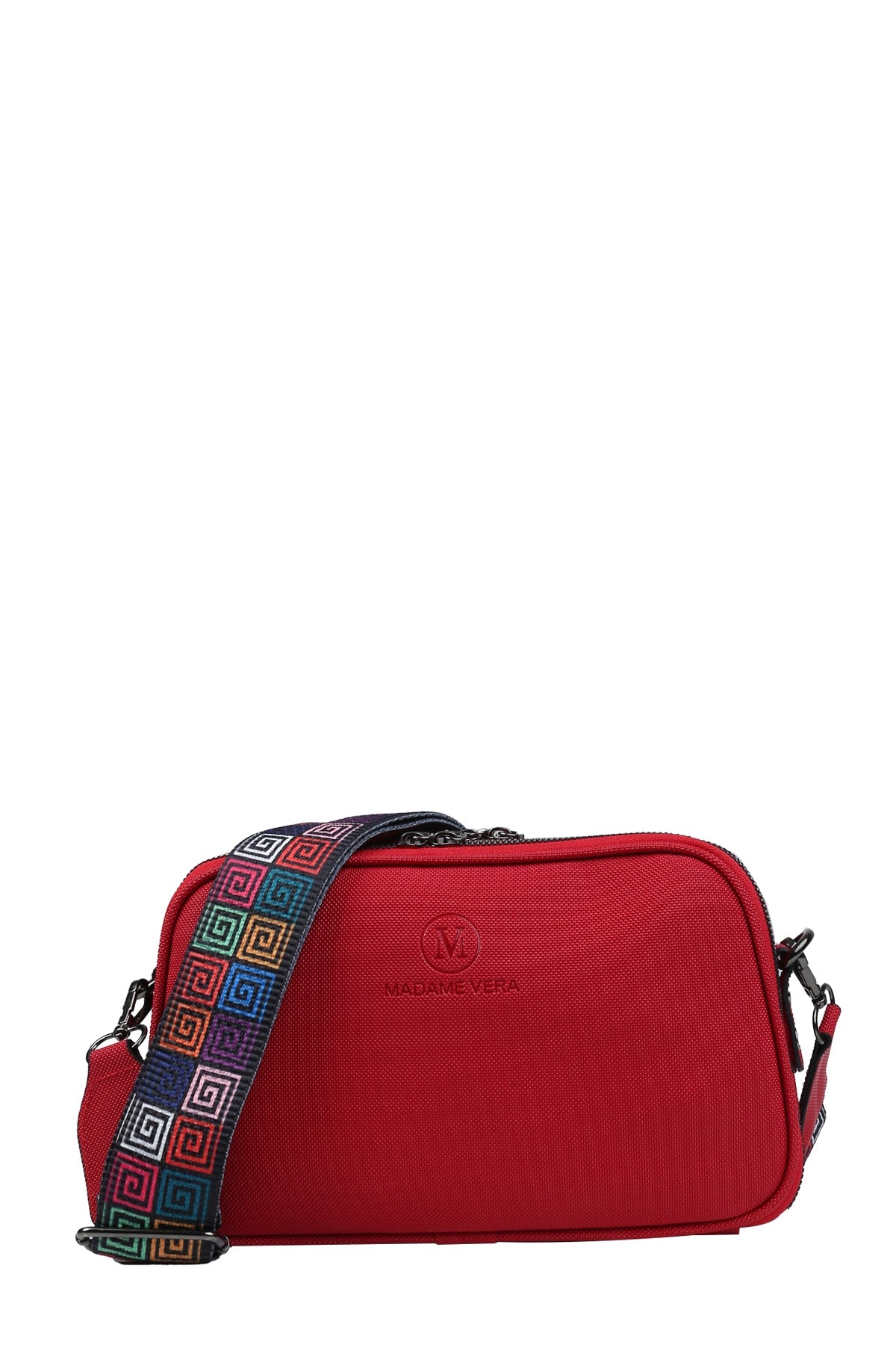 Women'S Red Crossbody Shoulder Bag Madame Vera Mv015 Red