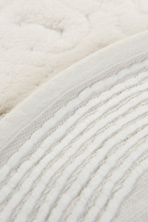 Piante Oval Cotton Ecru Set of 2 Cotton Bath Mat Set - Swordslife