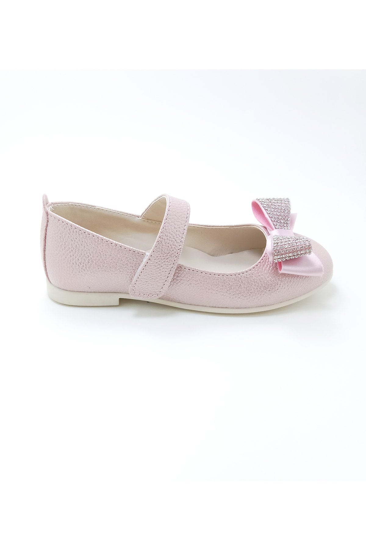 Girl'S Stone Bow Orthopedic Flats