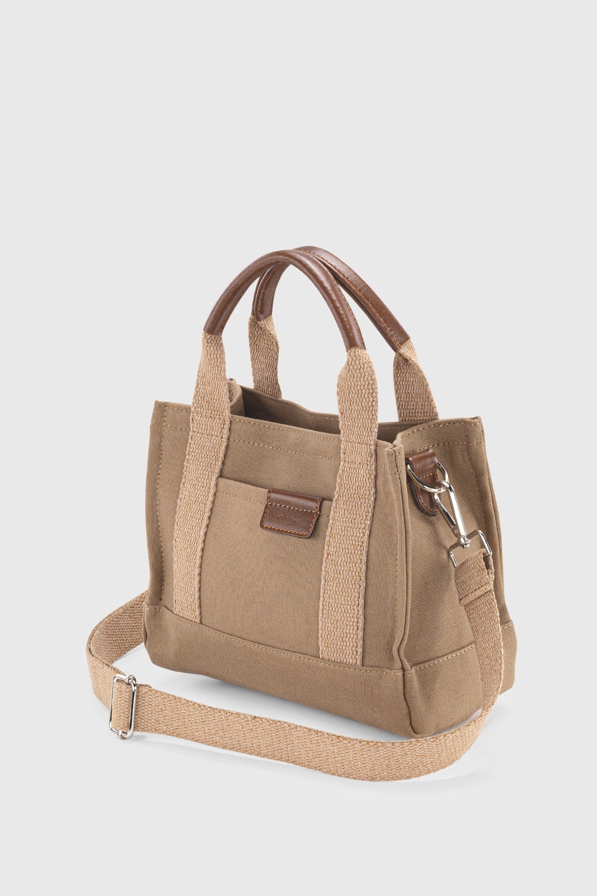 Braune Canvas-Tragetasche 232 für Damen