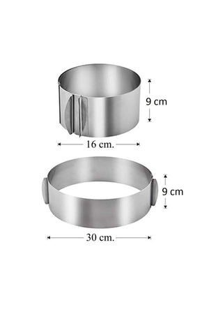 Quadratisches und rundes, verstellbares, verstellbares Kuchen-Gebäck-Form-Schneidedraht-Spachtel-Set