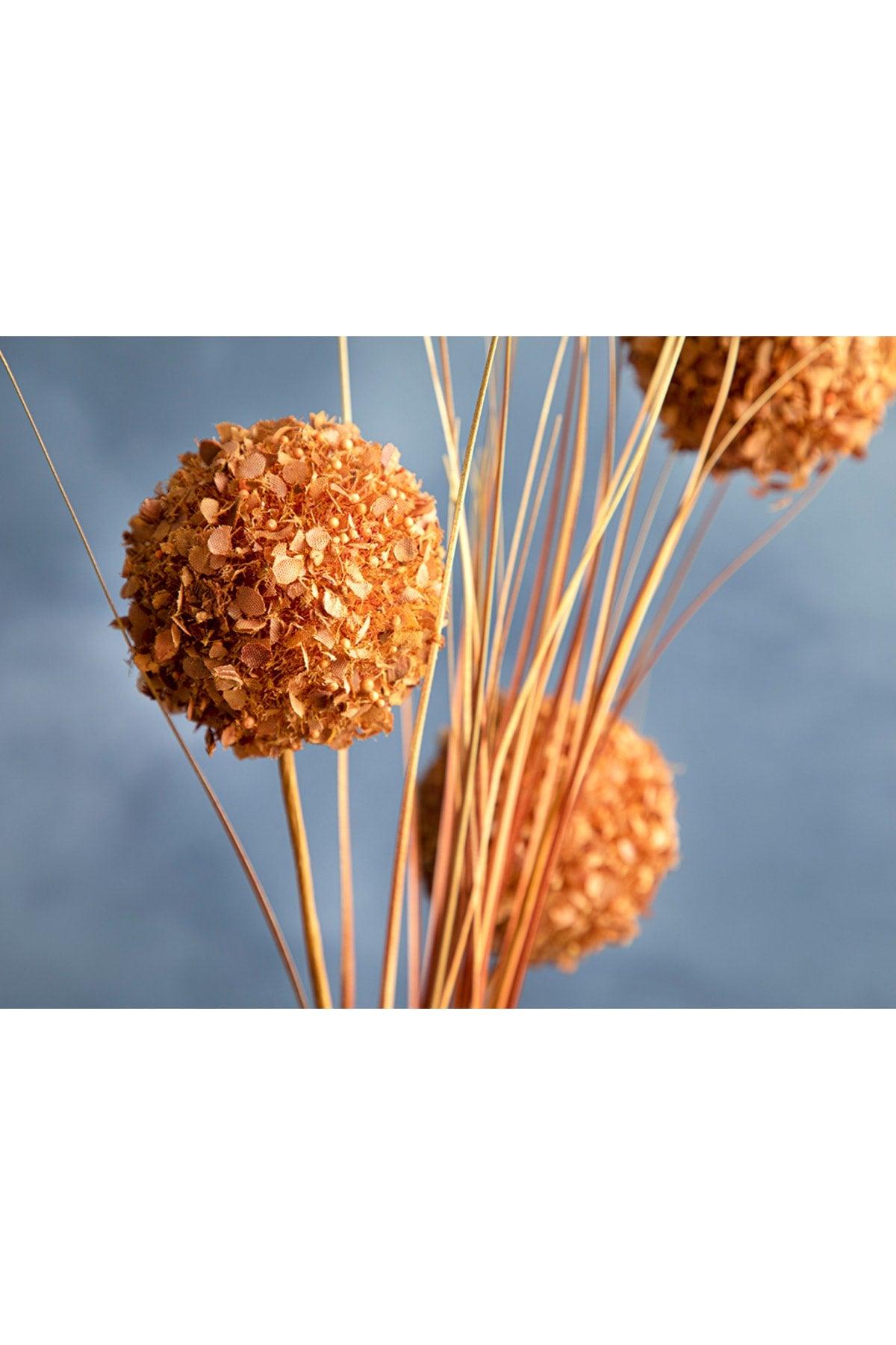 Grass Bush Single Branch Artificial Flower 63 Cm Brown - Swordslife