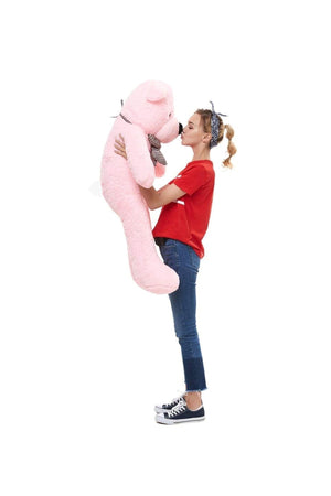 90 Cm Colorful Bow Tie Plush Teddy Bear - 100% Domestic
