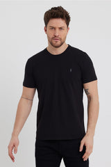 Standard Fit Relaxed Crew Neck Embroidery Detail 5-pack T-shirt