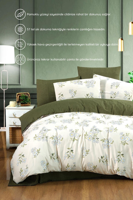 Piteya 100% Cotton Linen Double Duvet Cover Set - Swordslife