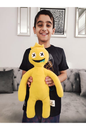 Roblox Rainbow Friends Yellow Chapter 2 Crowned Monster (Yellow) Plush Toy -45 Cm - Yellow Color-