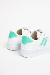 Kids White Green Sneakers Kids Shoes