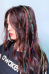 Rainbow Fulaş Silk Bags Hair Braiding Ornament 10 Pcs - Swordslife