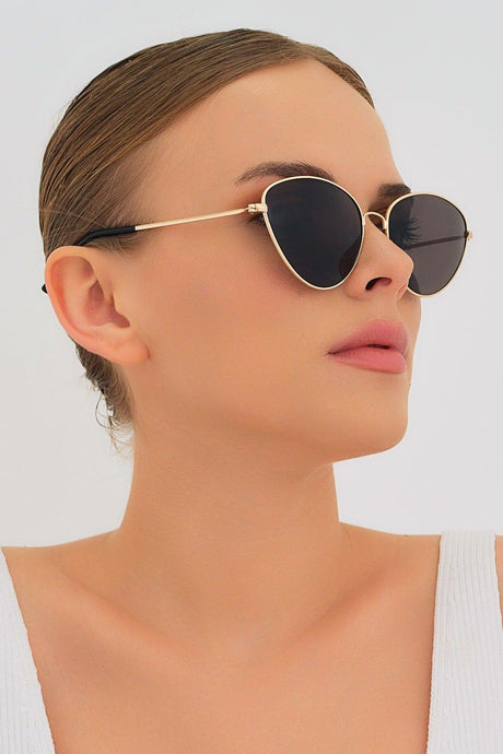 Ml 41 Cat Eye Black Gold Women's Sunglasses - Swordslife