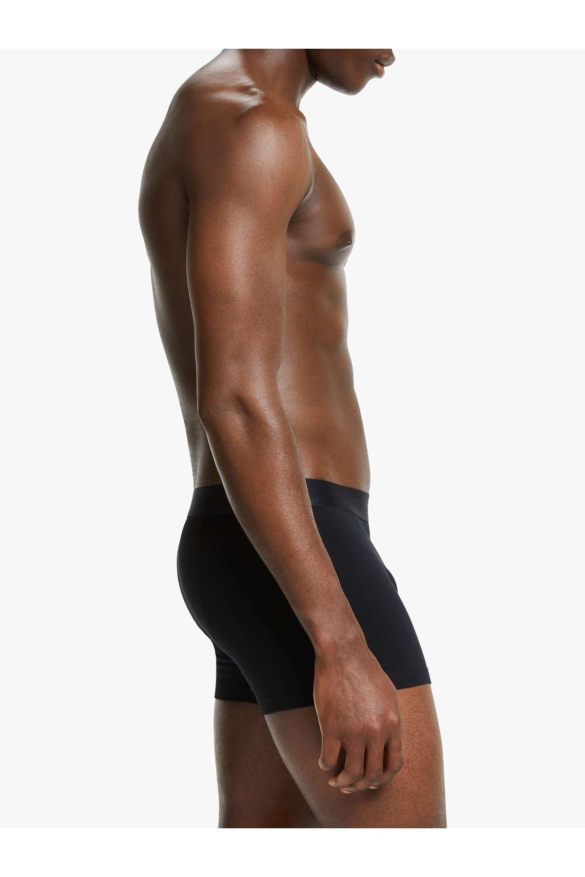 Schwarze Herren-Boxershorts aus Baumwolle und Lycra, 6er-Pack
