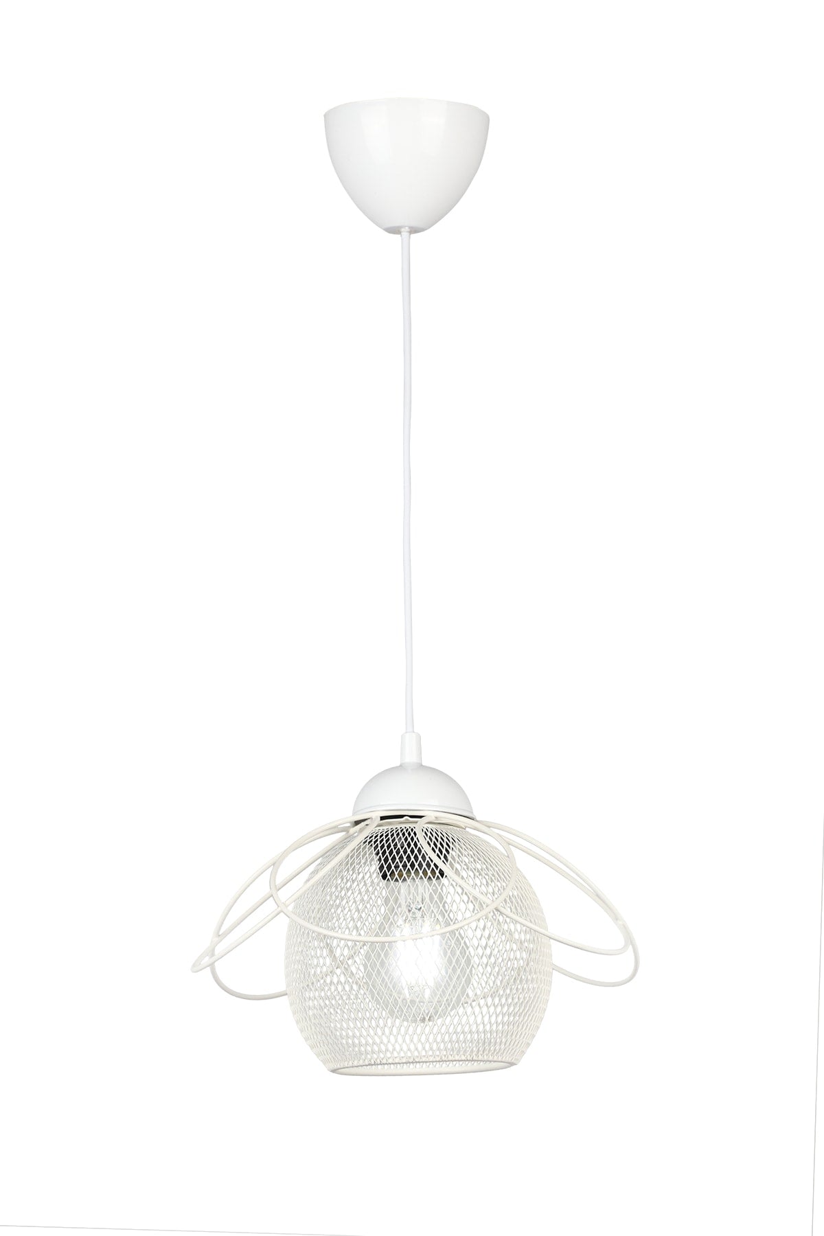 Ares Single Chandelier White