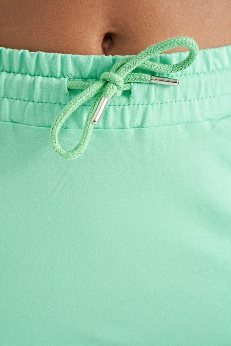 Water Green Side Slit Detailed Pocket Detailed Knee Length Women's Pencil Skirt - 02275 - Swordslife