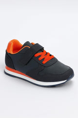 - Vega Model Navy Blue - Orange Unisex Kids Sport Sneaker Shoes