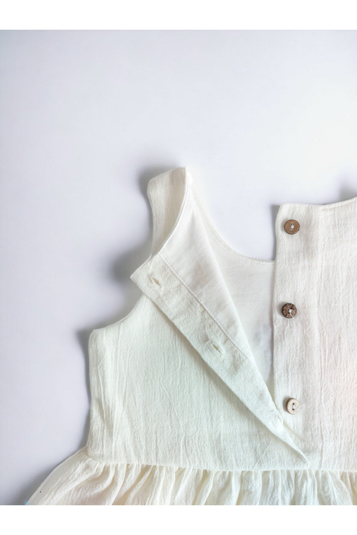 Kleid für Mädchen, 100 % Bio-Baumwolle, Lavendel-Stickerei, 1–5 Jahre
