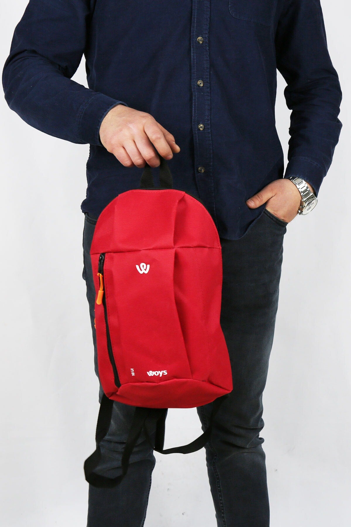 10Lt Unisex Camping Cycling Hiking Red Mini Backpack