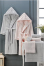8 Pieces Double Cotton Hooded Boxed Dowry Family Bathrobe Set - Swordslife