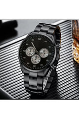 Stainless Steel Waterproof Men's Wristwatch