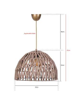 Ligament Chandelier Brown Hnmd-42