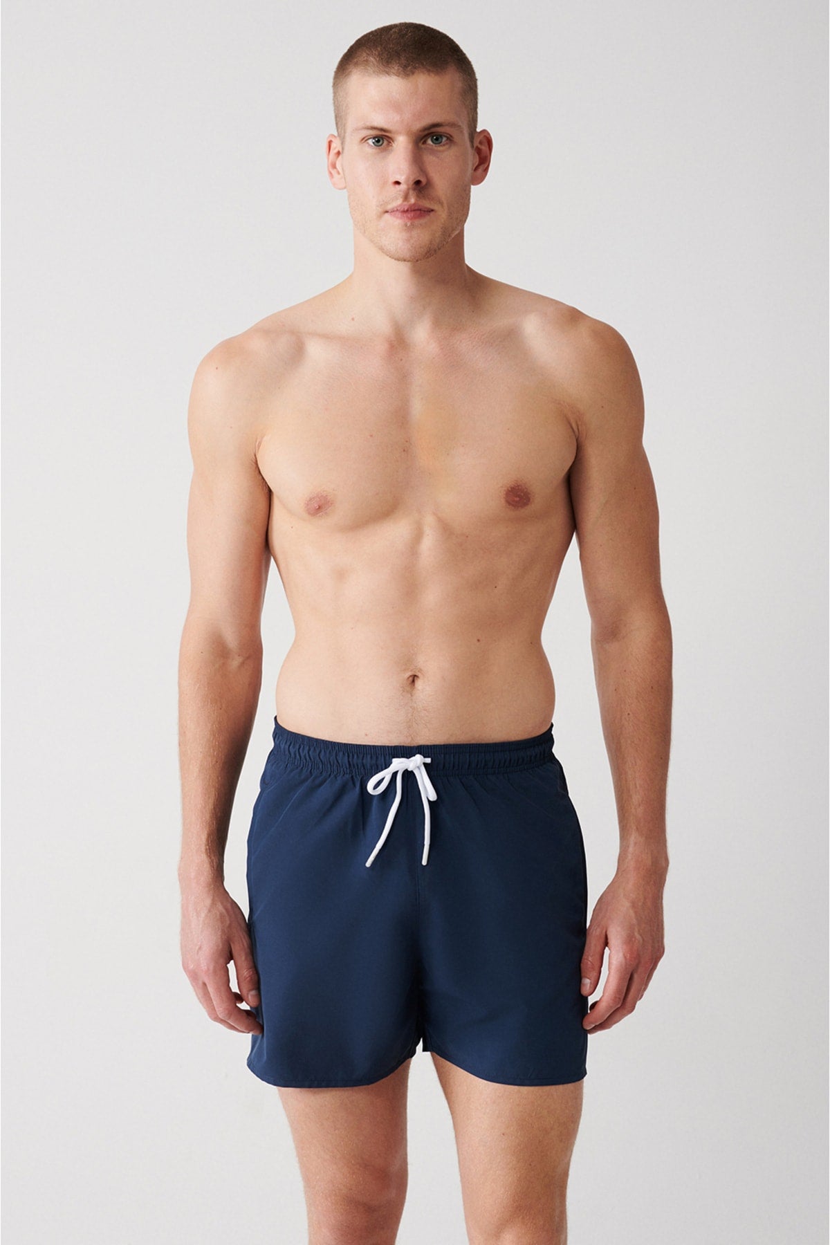 Men's Indigo Quick Dry Printed Standard Size Swimwear Marine Shorts E003802